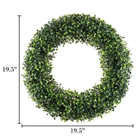 19.5 inches WreathRound UV Resistant Artificial Spring, Summer, Fall, or Winter Wreath - Outdoor/Indoor Wreaths for Front Door by Pure Garden {1}