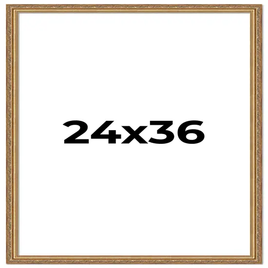 24x36 Museum-Quality Picture Frame with UV-Resistant Acrylic & Acid-Free Backing, Available in 4 Finishes - Gold, Silver, Bronze, and Black {1}