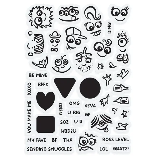 Tonic A5 Stamp-Geo Buddies {3}