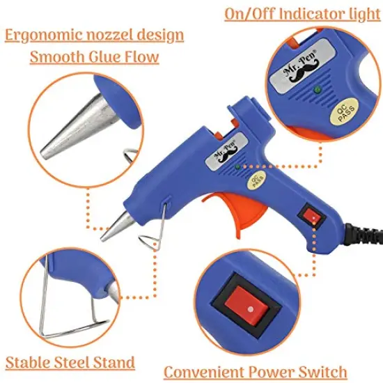 Glue Gun, Hot Glue Guns, with 10 Glue Gun Sticks, Glue Gun and Sticks Set, Hot Glue Gun Mini, Mini Glue Gun, Craft Glue Gun, Hot Glue Gun Set, Glue Gun Kit, Small Glue Gun, Mini Hot Glue Gun {1}