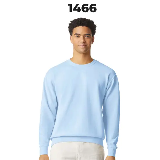 Comfort Colors&reg; Garment-Dyed Lightweight Fleece Crewneck Long Sleeve Sweatshirt Hydrangea {3}
