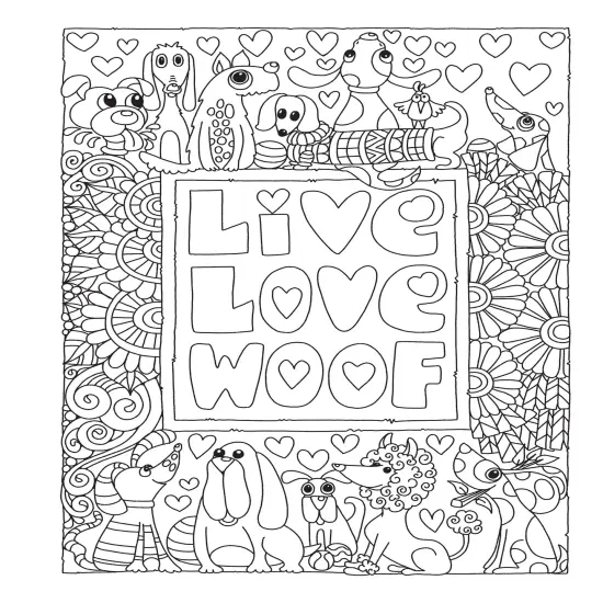 Creative Haven: Adorable Dogs Coloring Book-Softcover {5}