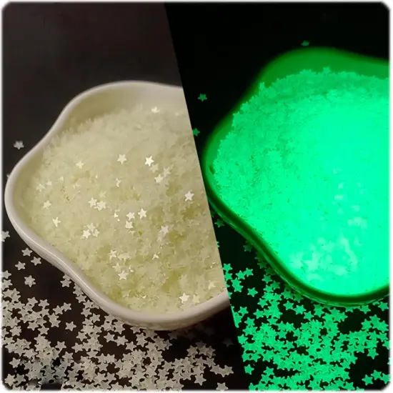 Glow in The Dark Tiny Stars Glitter {1}