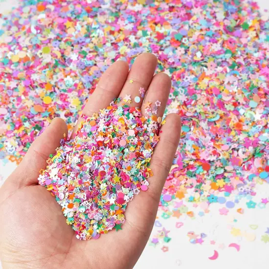 Multicolor Manicure Glitter Confetti {3}