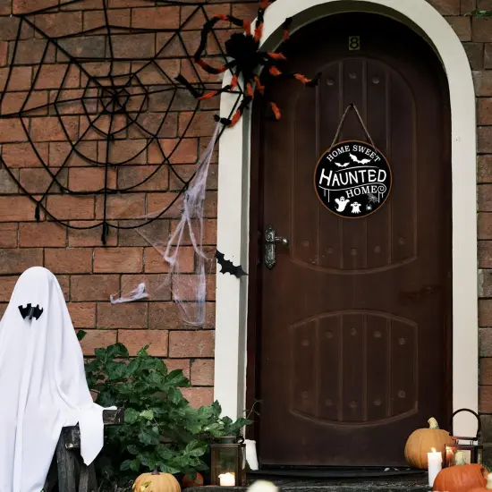 Sweet Haunted Home Wood Sign Plaque {3}