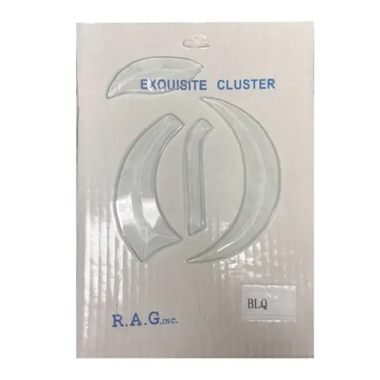 5" x 5-3/4" Exquisite Clear Glass Letter Q Bevel Cluster BLQ {3}