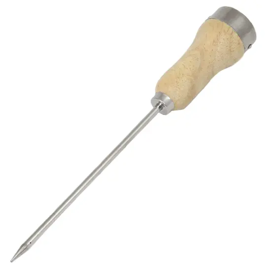 Chef Craft Plated Steel Ice Pick with Wood Handle {1}