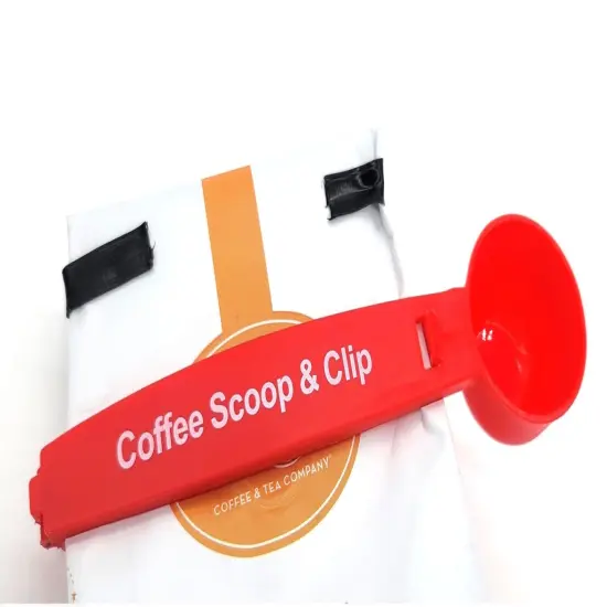Handy Housewares 2-in-1 Multifunction Tablespoon Coffee Ground Measuring Scoop with Bag Sealing Clip {3}
