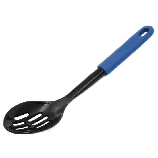 Chef Craft 11.5" Basic Heat Resistant Nylon Slotted Serving Spoon Black {4}