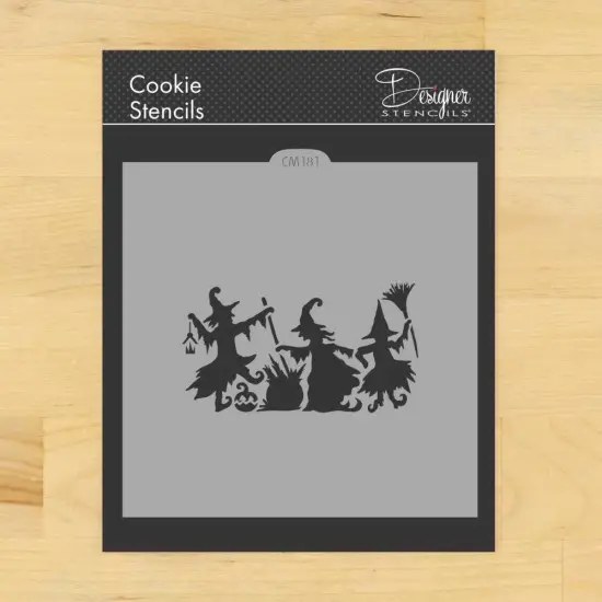 Dancing Witches Cookie & Craft Stencil | CM181 by Designer Stencils | Cookie Decorating Tools | {1}