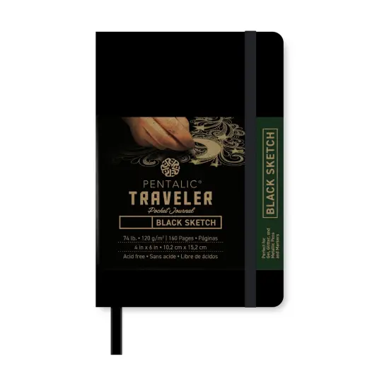 PTL-01626 Series | Traveler Pocket Journal - Midnight {4}