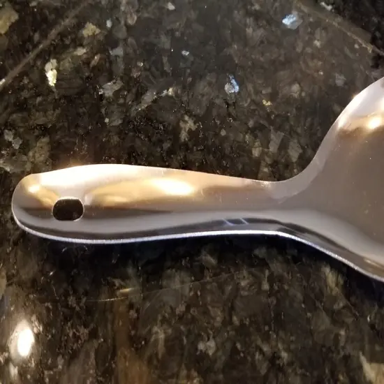 8.5" Durable Metal Laddle-Style Rice Paddle Serving Spoon {4}