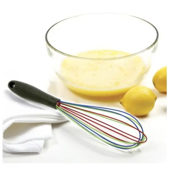 Norpro 12" Grip-EZ Scratch-Free Silicone Coated Wire Balloon Mixing Whisk {3}
