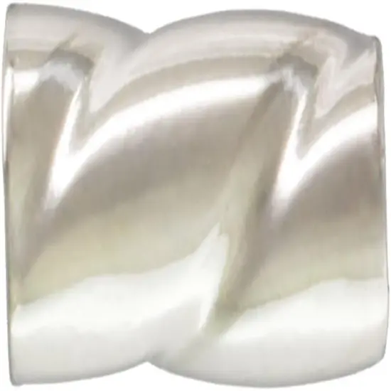 JewelrySupply Crimp Tube Seamless Twisted 3x2mm 925 Sterling Silver (Package of 10) {2}