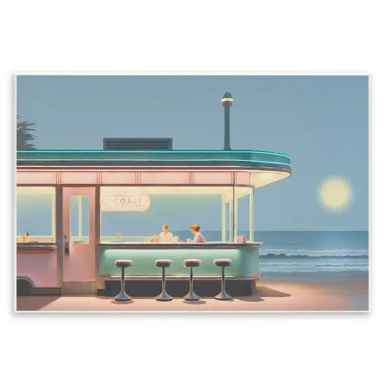 Stupell Industries Evening Diner on Beach Wall Plaque By Noah Bay {1}