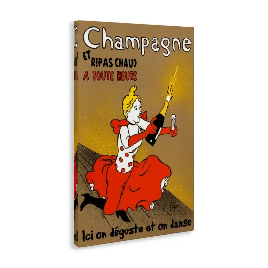 Stupell Industries Antique Champagne Bottle & Woman Canvas By Jean-Pierre Got {3}