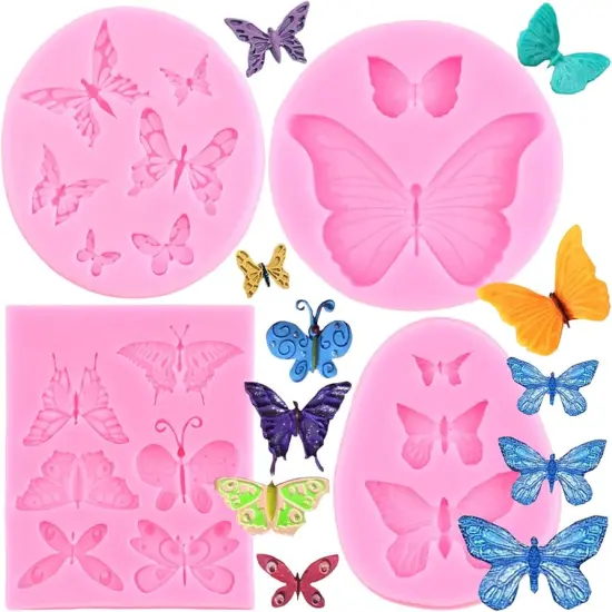 Multi‑Use Butterfly Craft Mold Food Grade Silicone {3}