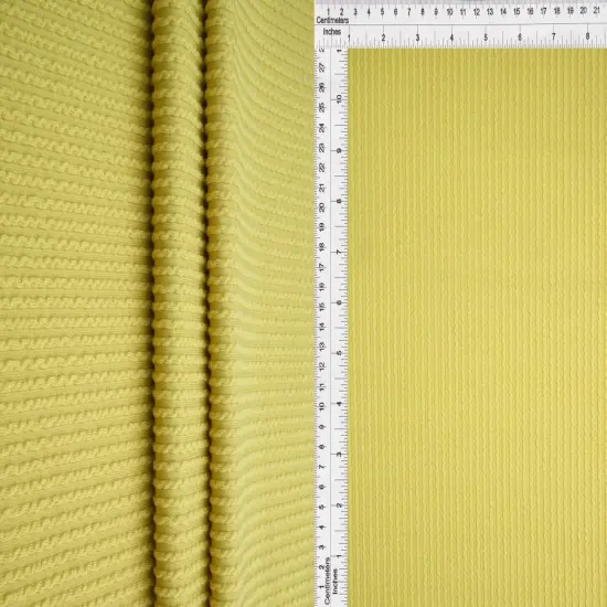 1 Yard Double Knit Cozy Fabric 240 GSM, 56/57&Prime; Wide Poly Rayon Spandex Blend TAUPE {7}