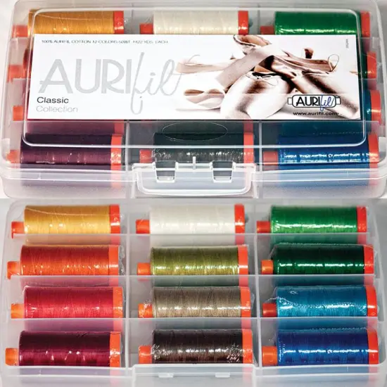 Aurifil The Classic Collection Thread Set by Aurifil | (12 50wt Cotton Large Spools.) {1}