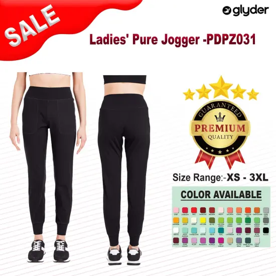 Glyder&reg; Ladies' Pure Jogger BLACK {2}