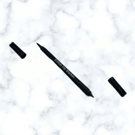 Edible Food Pens – 2 Black Pens Kit Fine Tip {2}