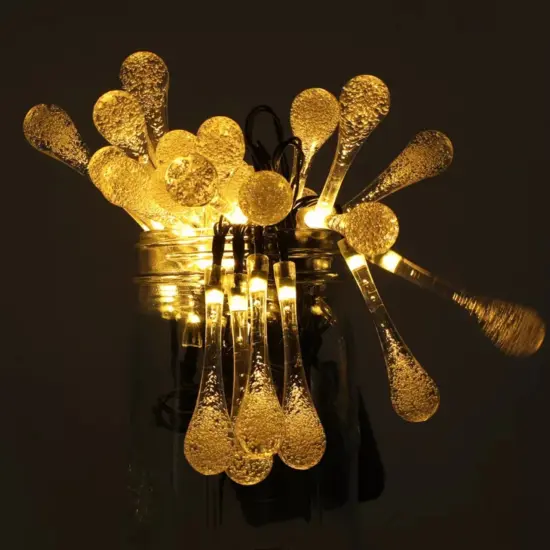 Kitcheniva Solar String Fairy Lights 8 Modes Waterproof Yard Decor 20 Ft {1}