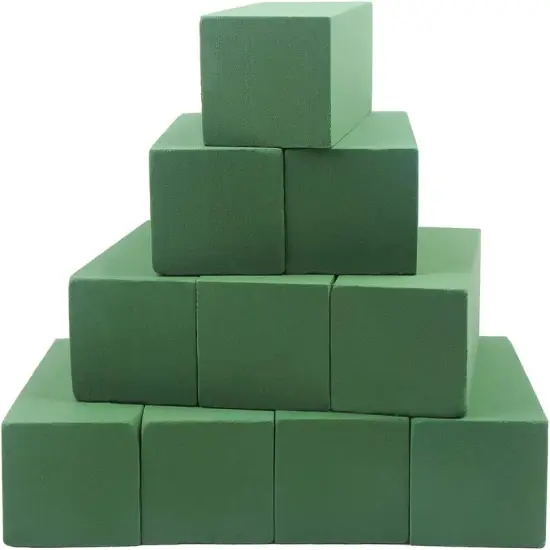 Floral Foam Bricks,Florist Foam Green Wet Blocks Supplies for Flower Arrangement DIY Craft,Pack of 10 {1}