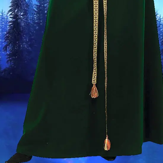 Deluxe Maid Marian Costume with Green Skirt and Jeweled Headpiece {3}