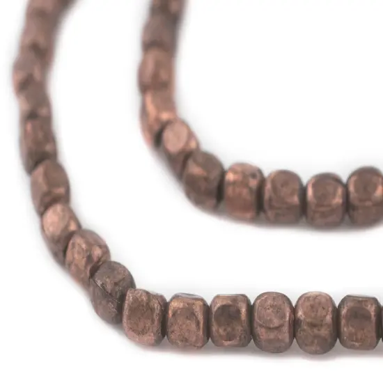 The Bead Chest Antiqued Copper Rounded Rectangle Beads (6x5mm) {1}