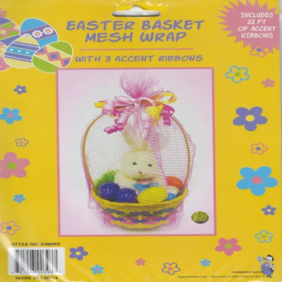 Mesh Easter Basket Wrap - Pink {2}