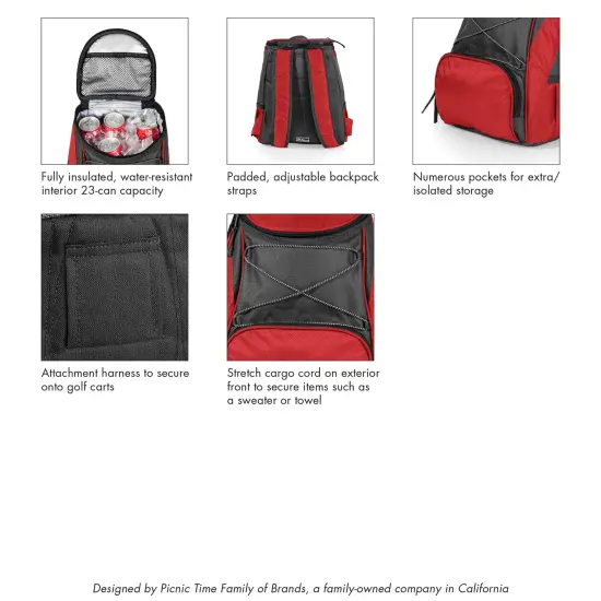 NFL PTX Backpack Cooler Black {6}