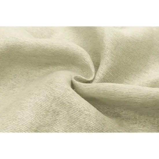 Mist Taupe/GraySlubbed Stripe Semi- Sheer Drapery Fabric By the Yard {2}