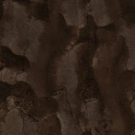 Luxe Cuddle Hide Chocolate Fabric per yard {1}
