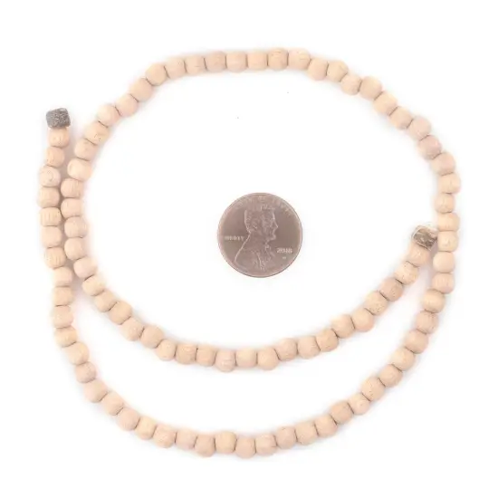 The Bead Chest Unwaxed Round Rosewood Beads (5mm) {2}