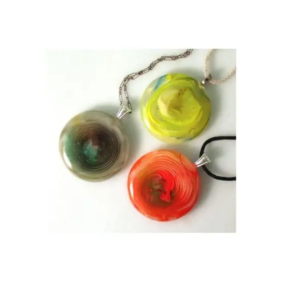 6&rdquo; x 3" x 1" Two Cast-a-Cab Circles Frit Casting Glass Fusing Kiln Mold {2}