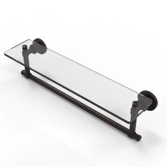 Washington Square Collection 22 InchGlass Vanity ShelfWith Integrated Towel Bar - Ws-1Tb/22-Vb {1}