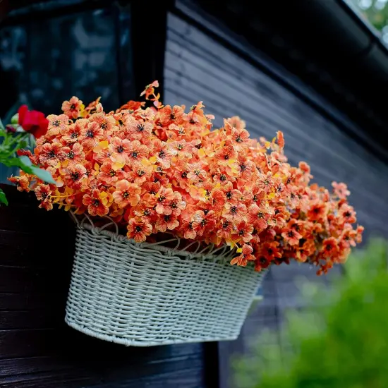 Artificial Fall Flowers Outdoor Fake Mums - 16 Bundles {5}