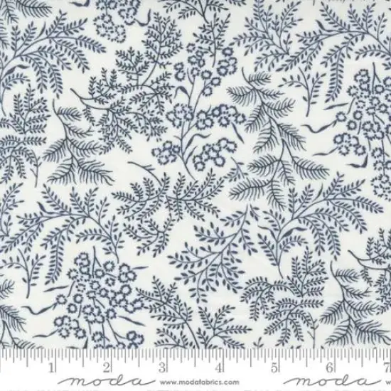 Nantucket Summer Cream Navy Sconset Landscape Nature 44"/45" Fabric Per Yard {1}