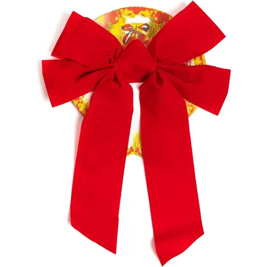 Okuna Outpost 12 Pack Red Velvet Christmas Ribbons, 9 x 12 Inch Ribbon, Christmas Ribbons for Crafts Ideal for Decorating and Gift Wrapping {5}