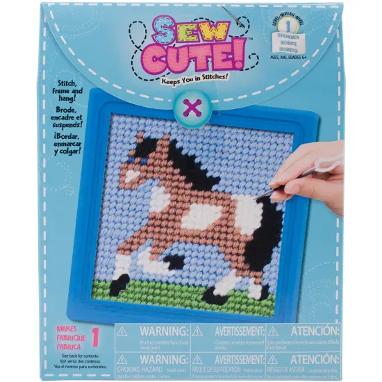 Colorbok Sew Cute! Needlepoint Kit-Horse {1}