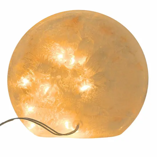 Stony Creek 9.0 Inch Fall Frosted Glass Orb Halloween Lighted Glass Accent , Thanksgiving Decor Leaves Electric BITTERSWEET {2}