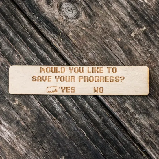 Bookmark - Would You Like to Save Your Progress {3}