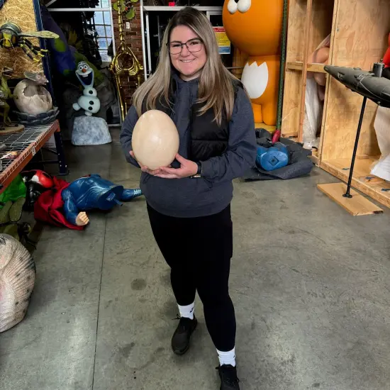 Small Sauropod Dinosaur Egg Life Size Statue {3}