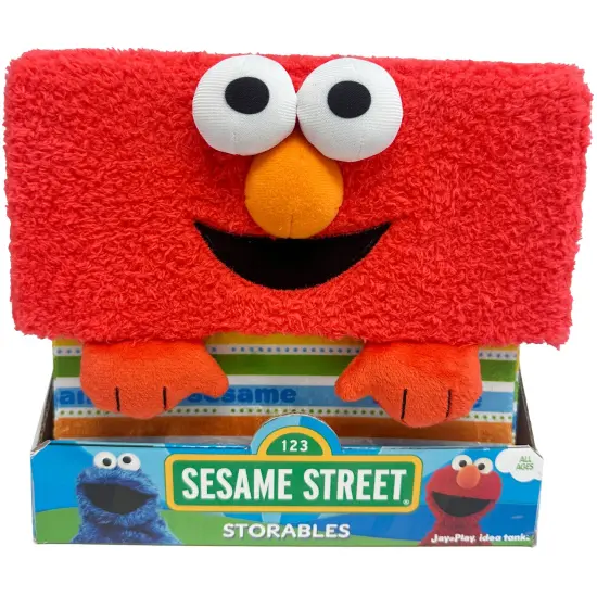 Sesame Street: Storables 10" Box - Elmo - Red Character Themed Bin, Fabric Storage Container, Opening Top Lid, Holds Toys, Books & More, Licensed {1}