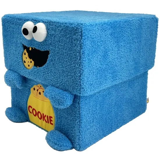 Sesame Street: Storables 12" Box - Cookie Monster - Character Themed Bin, Fabric Storage Container, Opening Top Lid, Holds Toys Books & More, Licensed {7}