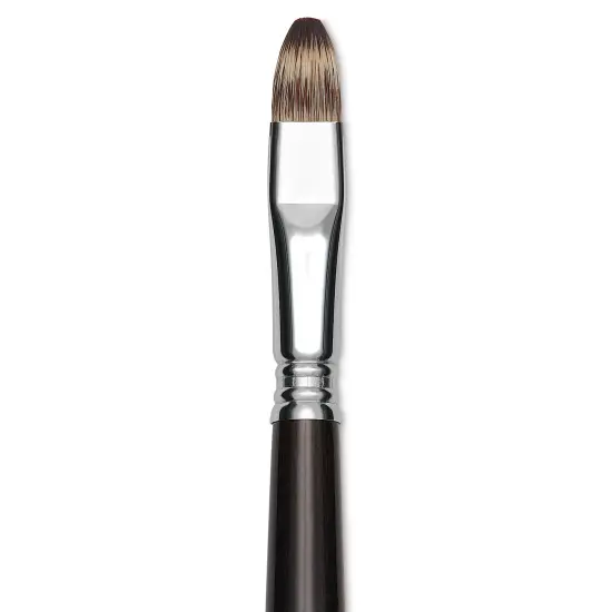 Escoda Vintage Synthetic Brush - Bright, LongHandle, Size 12 {1}