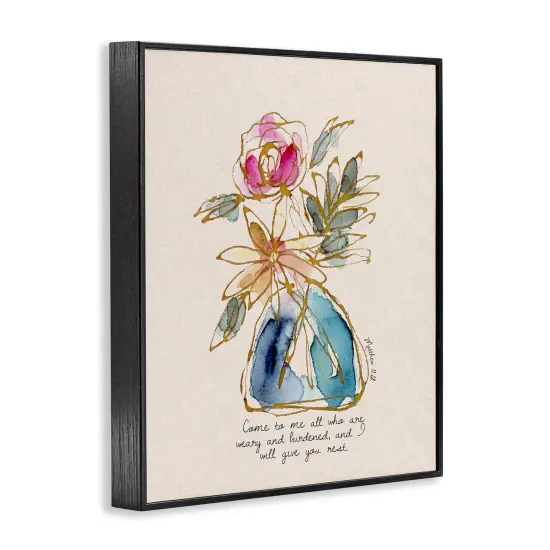 Stupell Industries Come To Me Faith Bouquet Framed Giclee By Lisa Nohren {3}