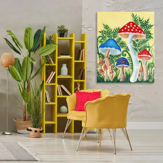 Stupell Industries Fungi Garden Mushroom Sprouts Canvas By Sarah Waldron Kimball {2}