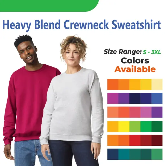 Heavy Blend Crewneck Sweatshirt | RADYAN&reg; Maroon {2}