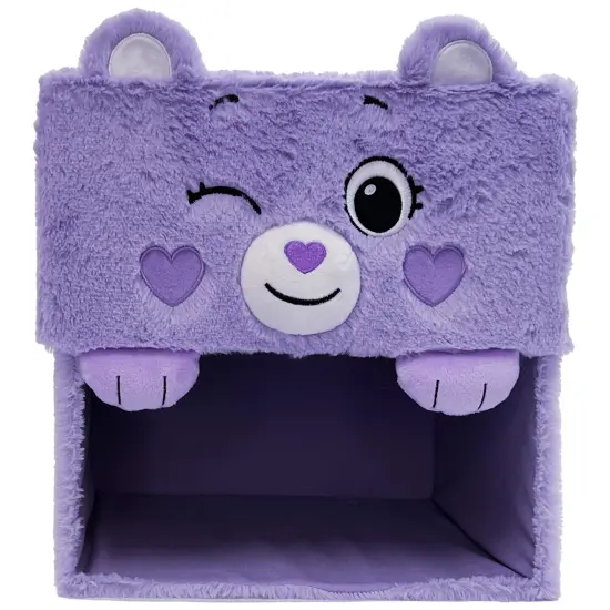 Care Bears: Storables 12" Box - Share Bear - Purple Character Themed Bin, Fabric Storage Container, Opening Top Lid, Holds Toys Books & More, Licensed {5}
